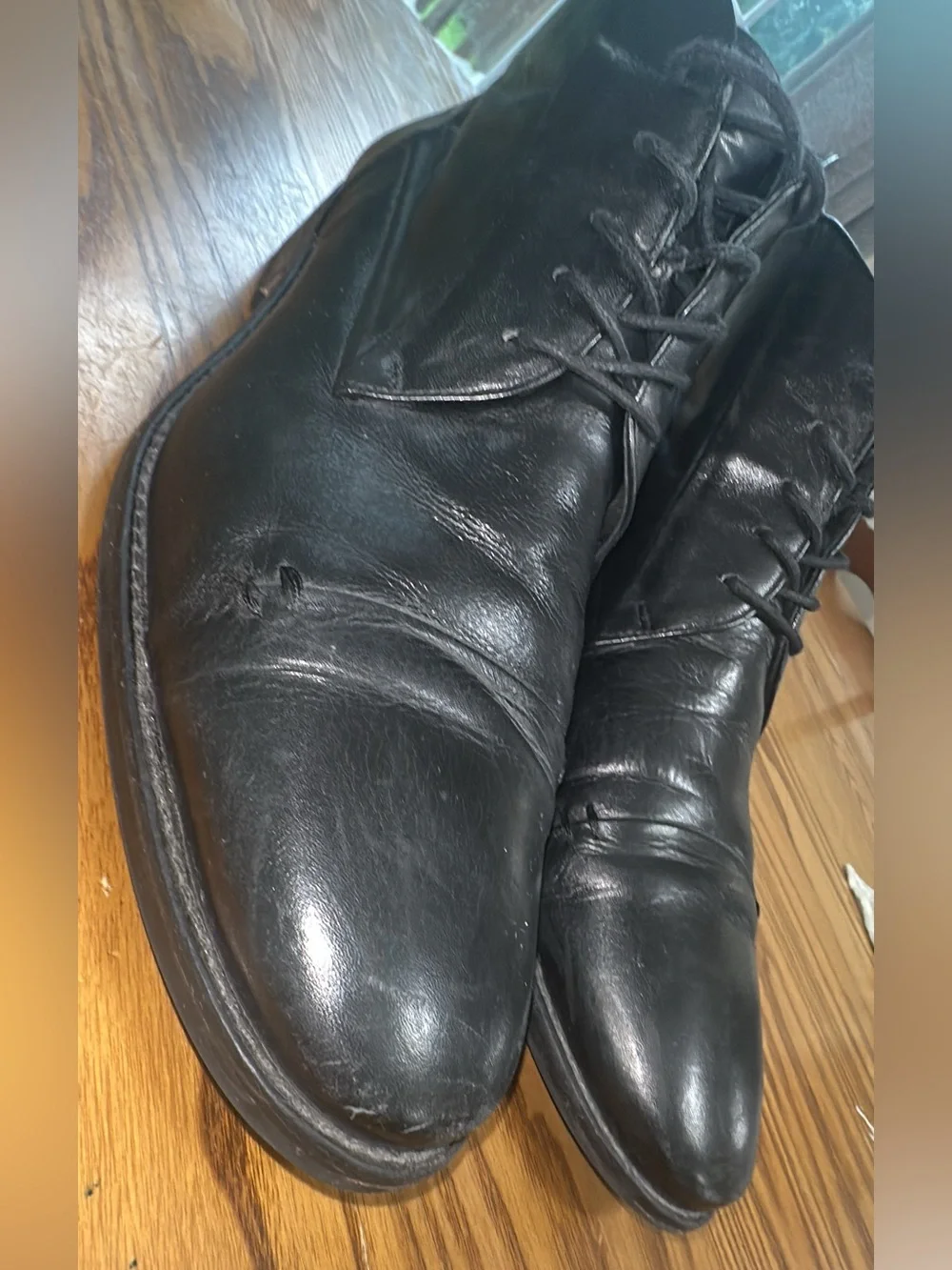 Bacco Bucci black  Calf Cap Toe Derby Dress Boots Made in Italy (shoe24)